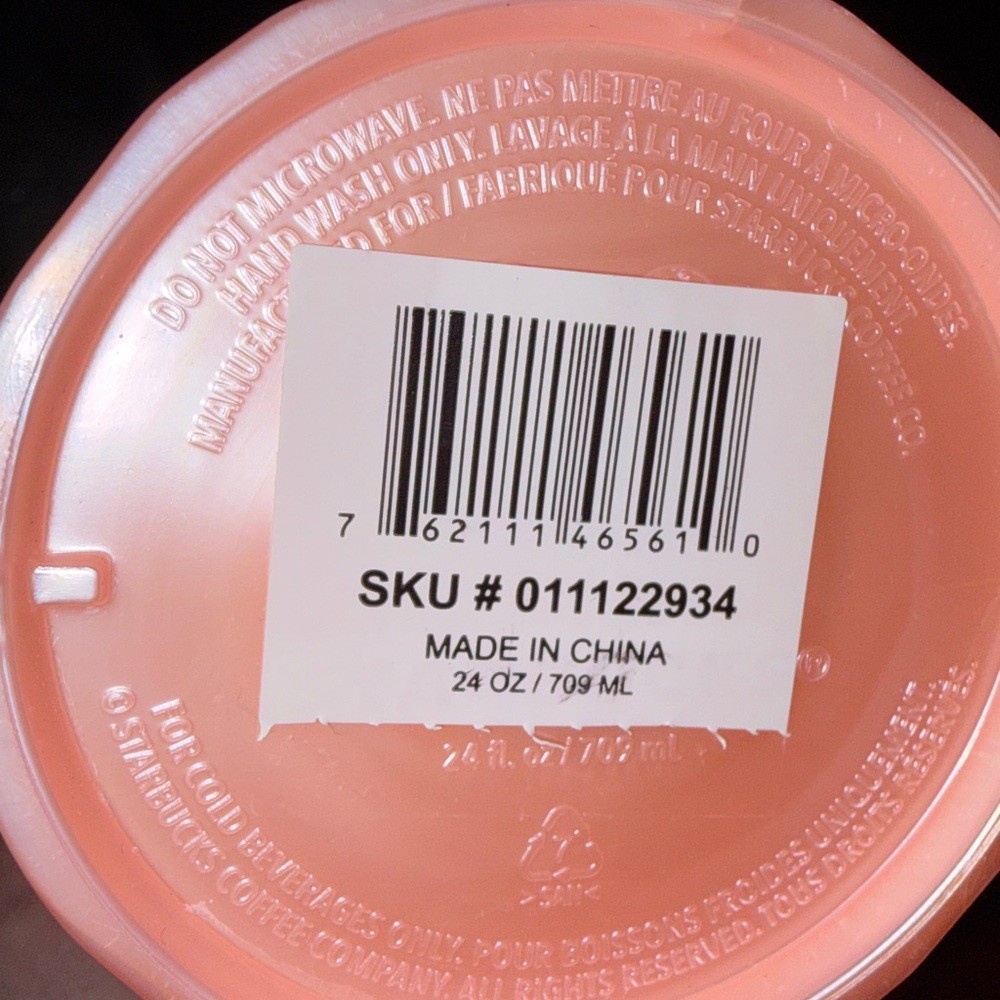 Starbucks shell pink 24 ounce Tumblr - Picture 2 of 2